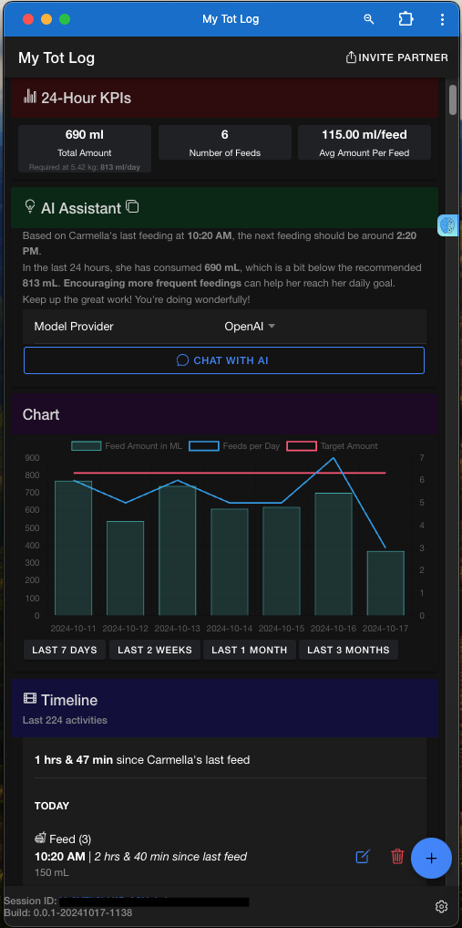 my tot log app